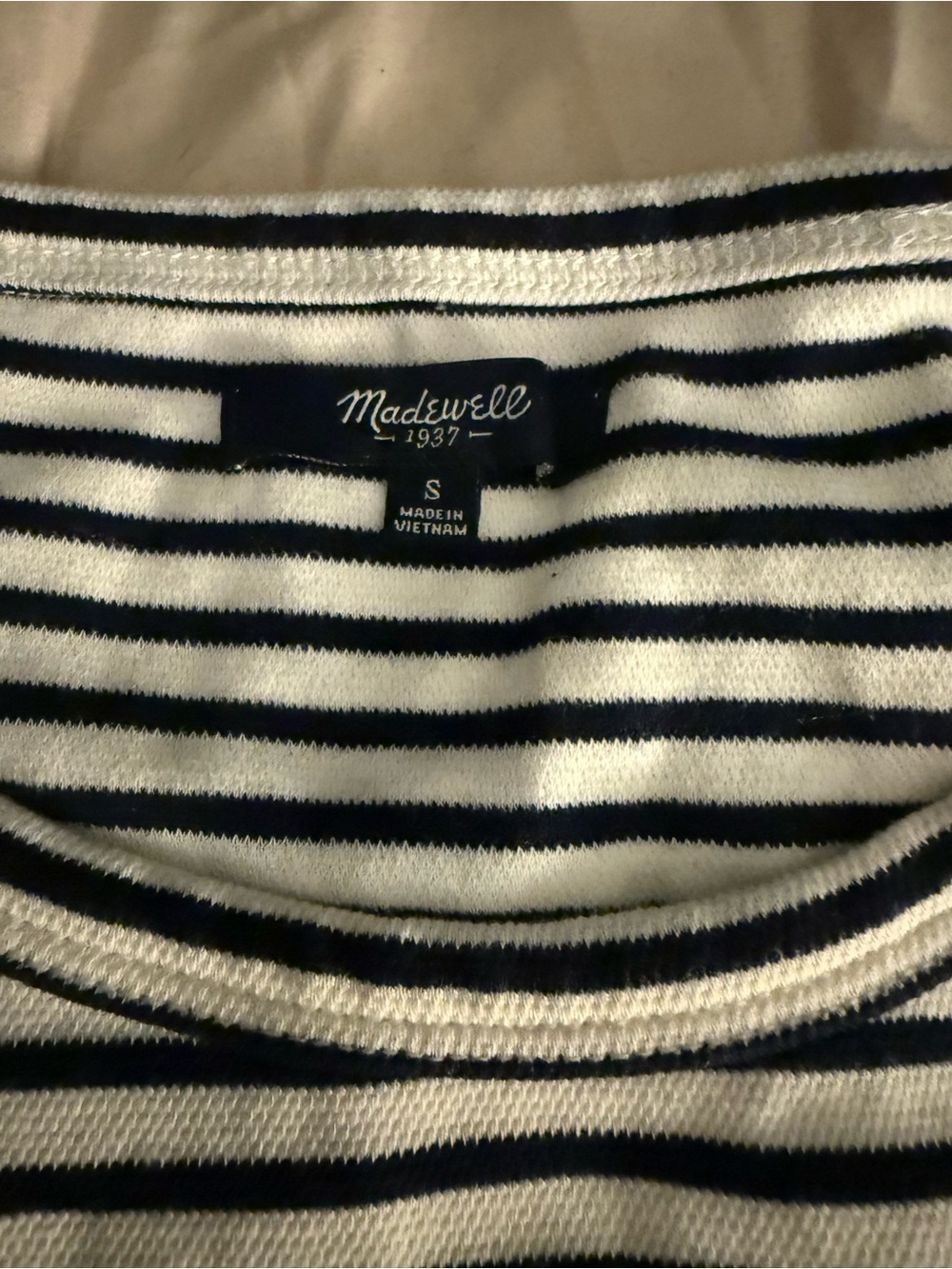 Madewell Navy & White Striped Women’s Dress